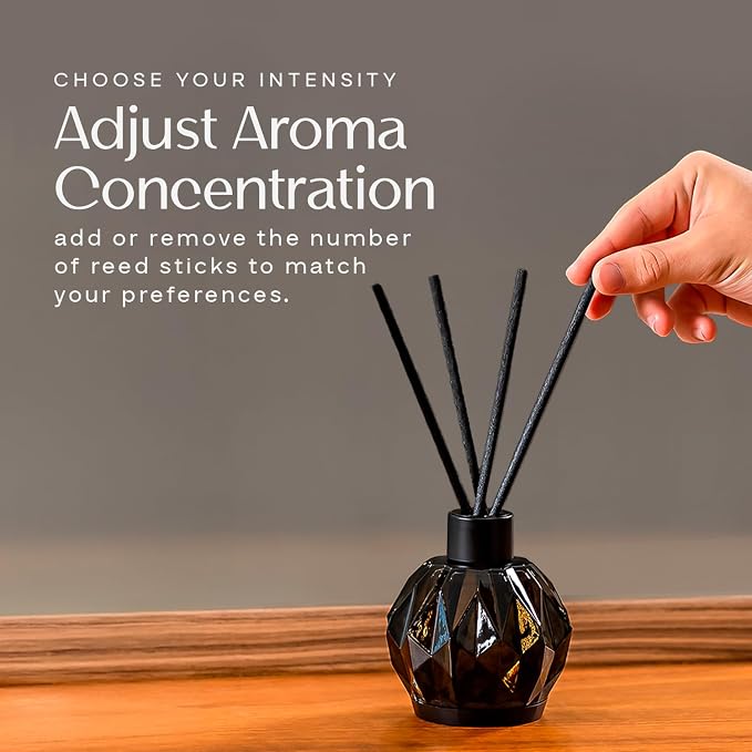 AromaPlan Reed Diffuser, Lifestyle Scent Diffuser (8.45 fl oz, 250ml)- Luxury Reed Diffusers Set for Home- Includes Reed Diffuser Sticks & Fragrance Oil in a Glass Bottle