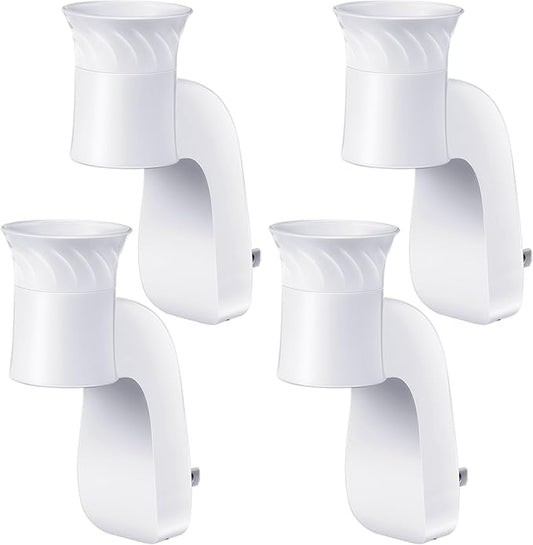 Hohean 4 Pack Wall Fragrance Plug in Compatible with Bath and Body Works WallFlower Refills, ETL Certified, Rotatable, Precise Scent Adjustable Fragrance Control Diffuser Plug for Home, Office (White)