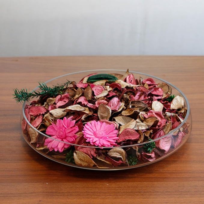 Qingbei Rina Spring Potpourri Bags,Rose Scented Decorative Potpourri Dried Flowers,Pink Bowl Filler,Vase Fillers,Home Fragrance Sachet,(8.4 oz)