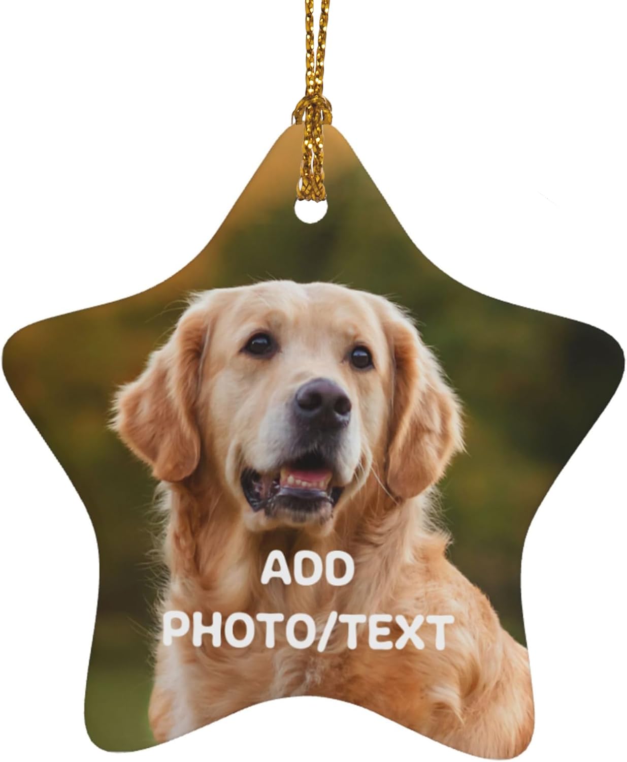 Personalized Christmas Ornaments 2025 Custom Ornament Xmas Photo Ornament Customized Gifts Star Shap