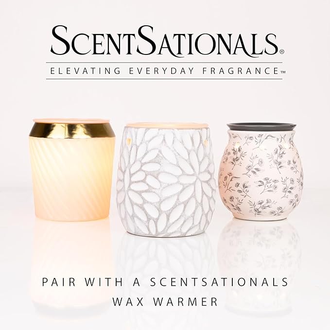 Scentsationals Wax Melts, Wax Cubes Strong Scent - Cotton Blossom - Long Lasting Scented Wax Melts for Warmer, 10oz (24-Cubes)