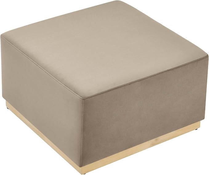 Modway Large 28" Square Performance Velvet Upholstered Upholstered Ottoman