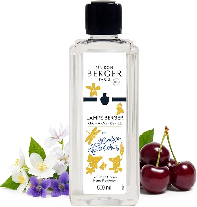 MAISON BERGER Lolita Lempicka Lampe Berger Refill, 500 ml (16.9 fl oz), 2-in-1 Catalytic System, Neutralizes Odors and Diffuses Fragrance, Ivy Leaves, Star Anise, Licorice Flower, Made in France