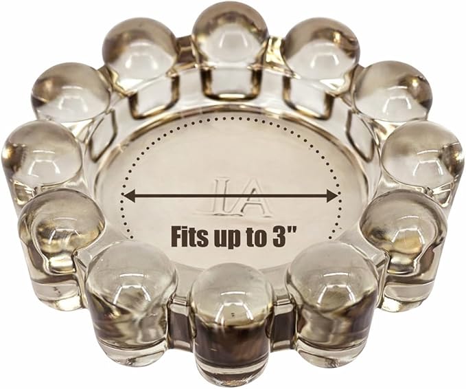 Original Bubble Candle Dish Small by Alice Lane – Amber Glass Decorative Candle Holder for Home Decor, Small Candles & Diffusers