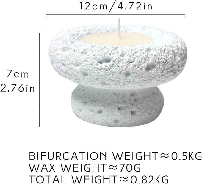 Cement Candle Container in Lemon Yellow, Stylish and Durable, Empty Cup for Wax Pouring and Aromatherapy, Perfect for Home Décor and Gifts, 3pc