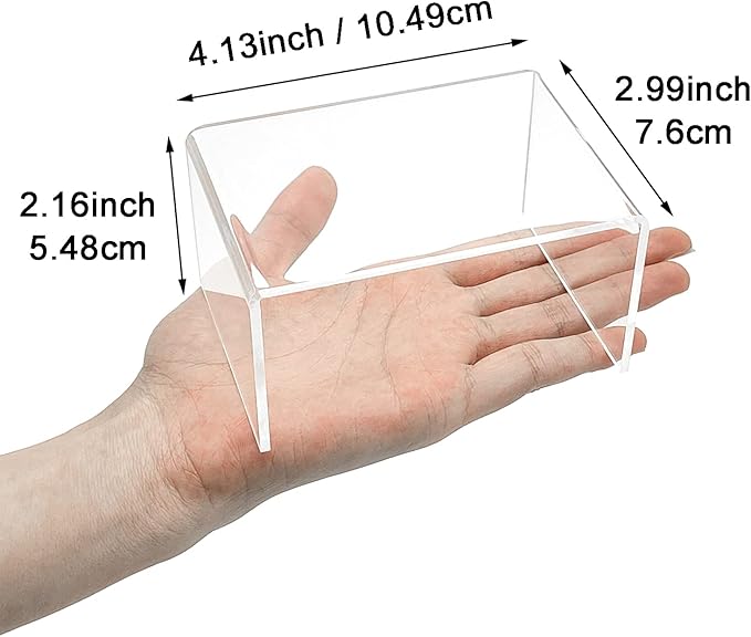 Cerpourt 2 Sets Acrylic Display Risers(3",4",5") Clear Product Stand,Cupcakes Holder Dessert Transparent Showcase Stands, Candy Bar Risers, Lifts for Figures