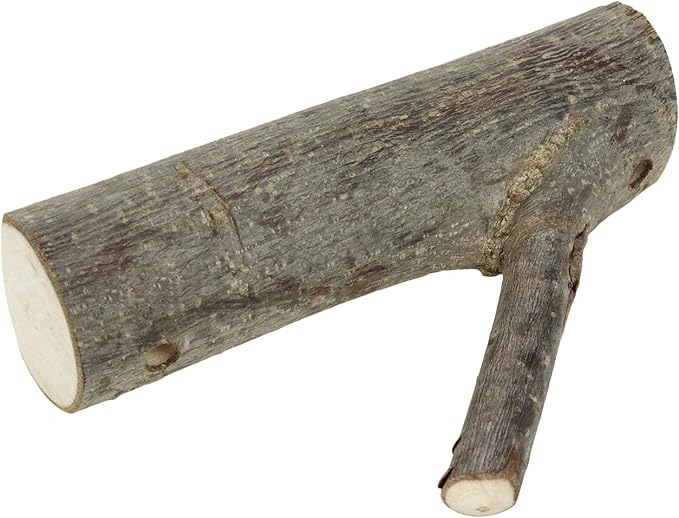 2Pcs Real Wood Tree Branch Wall Hook,Thickness 3cm-4cm with Screw | Farmhouse Rustic Decorative Wooden, with Bark Trunk