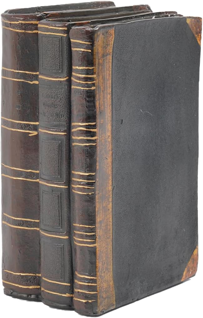 Decorative Books Coffee Table Books Decor - Resin Retro Classical Fake Decorative Books Set of 3 for Living Room, Office, Mantle Shelves Decor 4.2 * 2.7 * 6.2 Inch Guichifun