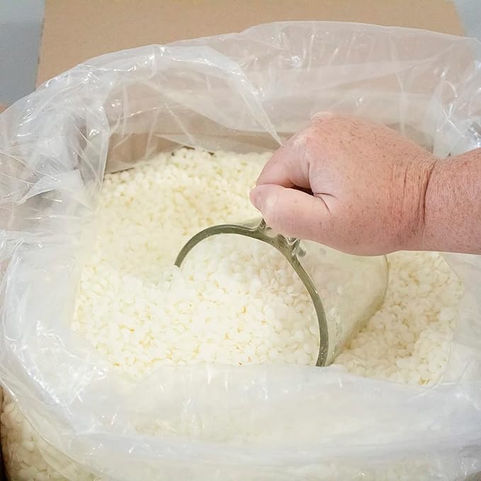 American Soy Organics Freedom Soy Wax Beads for Pillar Candle Making - Natural Candle Making Supplies - Paraffin-Free,Beeswax-Free Candle Wax for Votives, Pillars, Tarts, Tealights and Wax Melts 25lbs