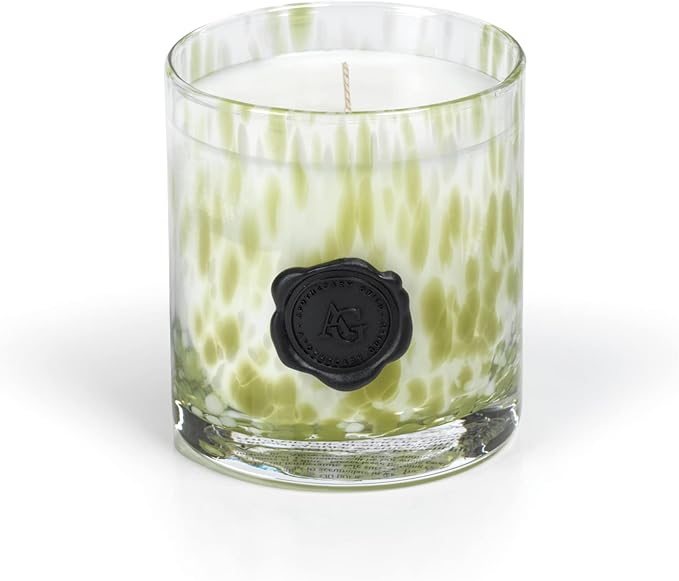 Zodax Apothecary Guild Scented Opal Glass Jar Candle in Gift Box- 11 oz - Sicilian Lemon Bergamot