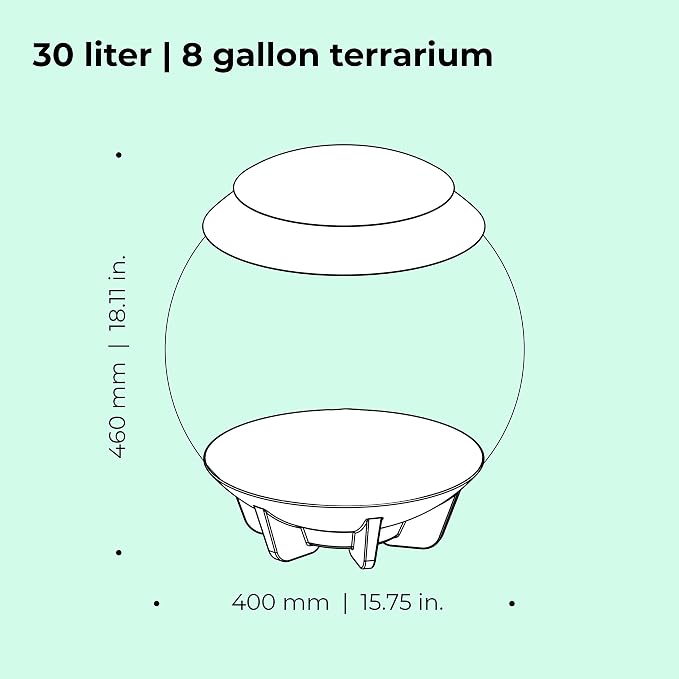 biOrb AIR 30, Fully Automated Terrarium for Arid, Temperate, or Tropical Plants, White
