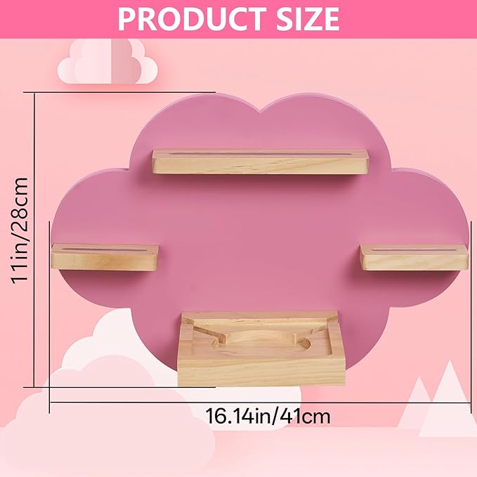 for Toines Box Shelf, for TonieBox 2/1 Cloud Tonie Shelf Magnetic Pink Tonies Display 12-20 Characters Compatible with Toniebox Player Storage Rack for Kids Play Room