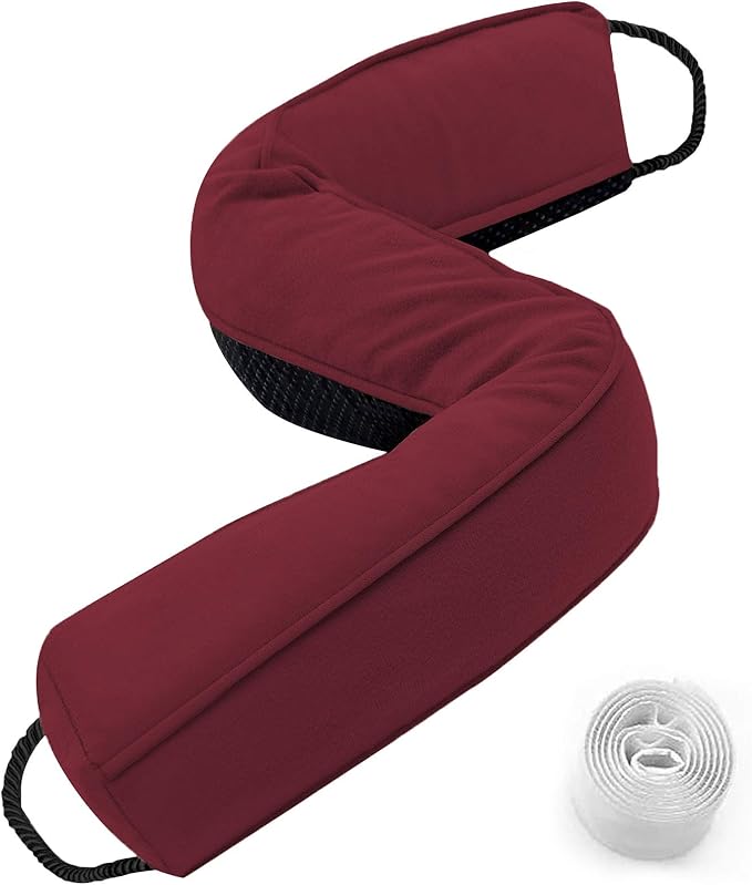 Sunolga 2 Pack 38 Inches Door Draft Stopper 2.2LB Under Door Noise Air Stopper, Sound Proof Draft Guard for Doors and Windows,Machine Washable, Black and Red