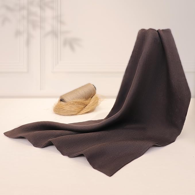 Linen Pillow Cases Standard Size Set of 2,100% French Linen Pillowcase Soft Breathable Envelope Pillow Cover Home Decor Gift for Women(Seal Brown,20x26)