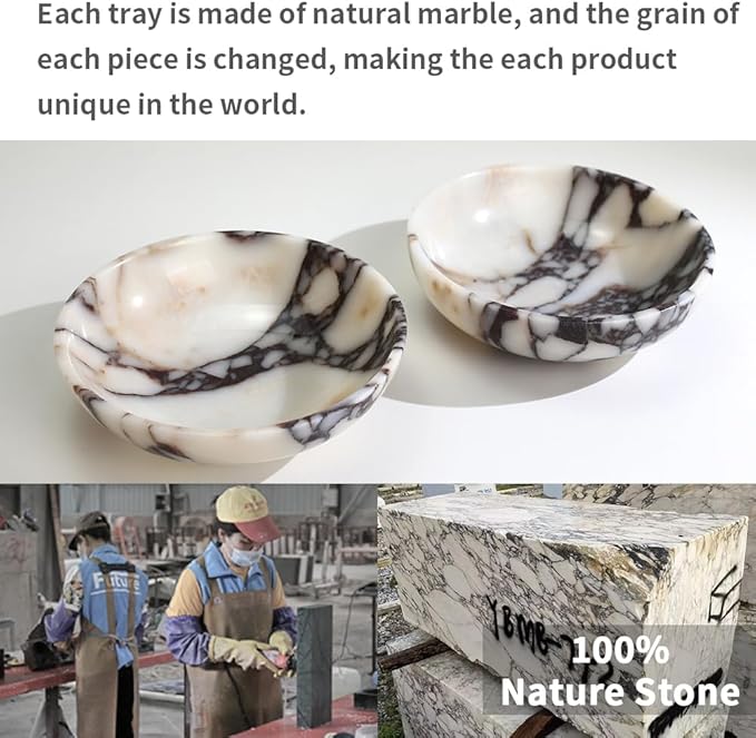 Luxury decorative marble bowl for home decoration for decoration,Key bowl for entryway table, Catchall for coins, change candy, organizer marble tray.