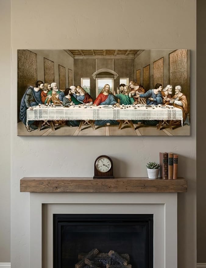 DECORARTS -The Last Supper, Leonardo da Vinci Classic Art Reproductions. Giclee Canvas Prints Wall Art for Home Decor 24x12