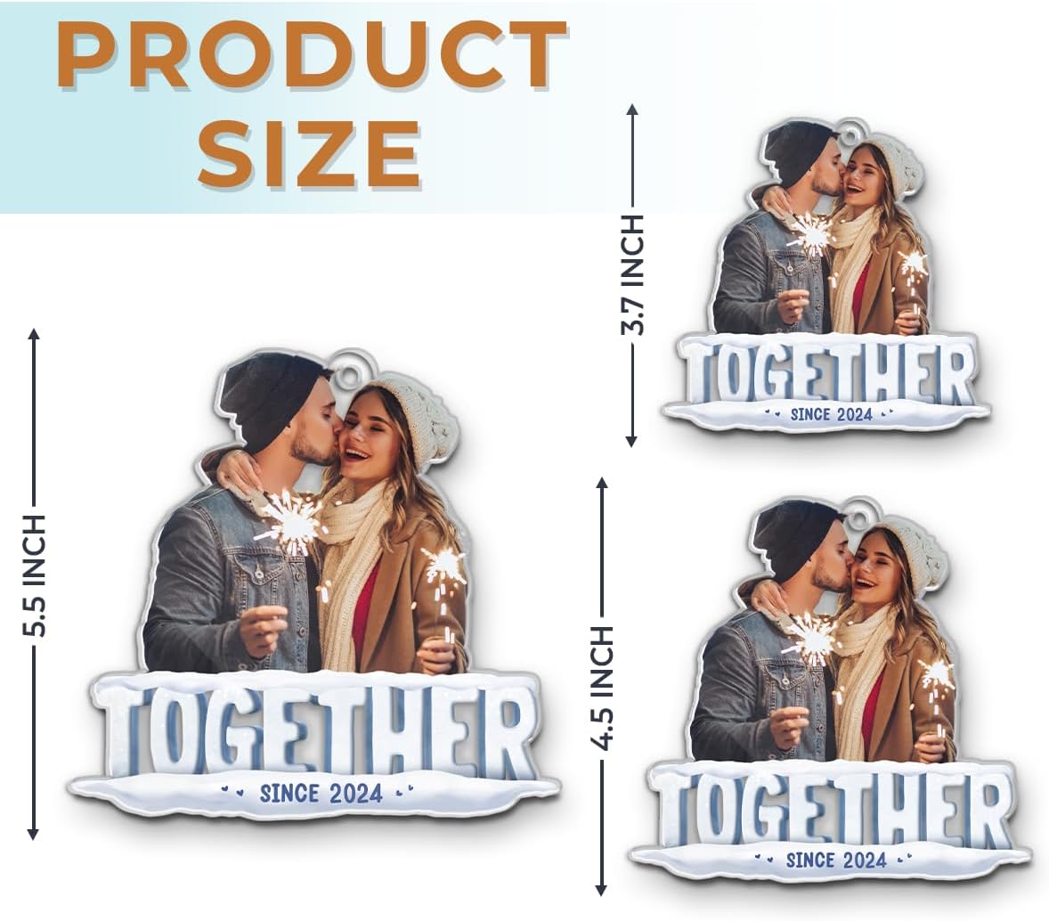 Pawfect House Together Since, Personalized Couple Christmas Ornament 2025, Christmas Decor Gifts for Couples, Husband, Wife, Couple Ornament, Romantic Gifts for Him, Her, Acrylic Ornaments