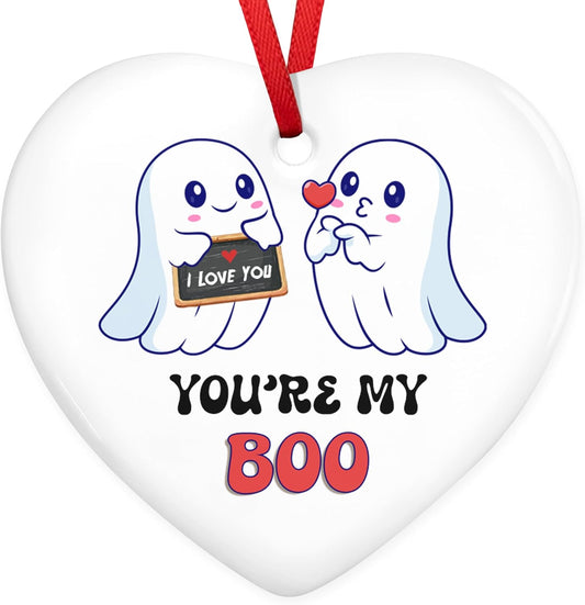 OASSIE Couple Gifts for Men, Women - Christmas Ornaments 2025, Anniversary, Halloween, Birthday Gifts for Him, Her, Boyfriend, Girlfriend Couple - Christmas Decorations Ceramic Ornaments