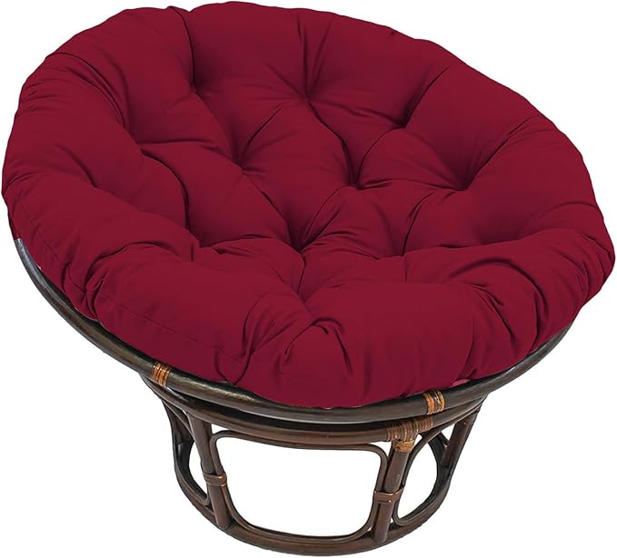 Papasan Round Chair Cushion, Thickened Soft Egg Chair Cushions Replacement, Hanging Swing Seat Pads for Outdoor Indoor Garden Patio (Without Seats)