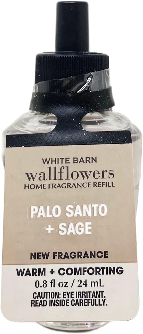 Bath & Body Works Palo Santo + Sage Wallflowers Home Fragrance Refills - WARM + COMFORTING - Pack of 2