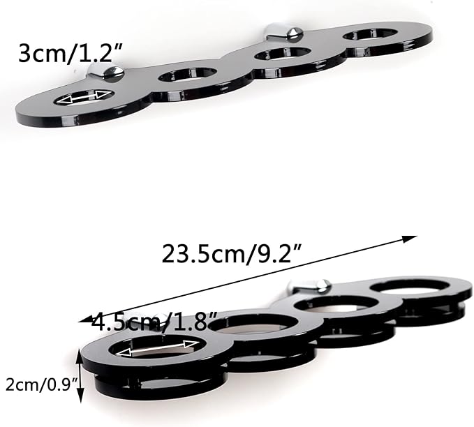 Lightsaber Wall Mount Lightsaber Stand Sword shelf Suitable for Lightsaber Stand Lightsaber Display Swords Light Saber Sword Wall Bracket (Black 4 holes)