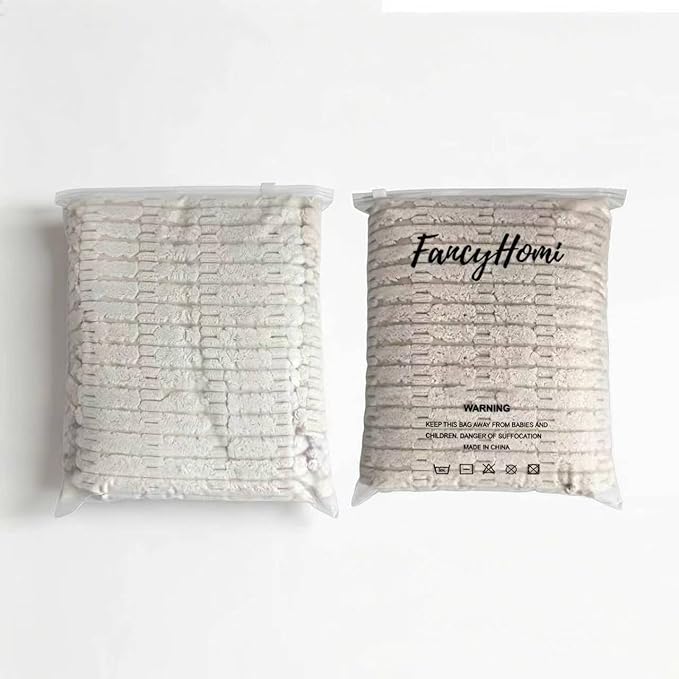 Fancy Homi 4 Packs Decorative Throw Pillow Covers for Living Room Couch Bed, Modern Farmhouse Boho Home Décor Accent Cushion Case, 14" x 14" (Pack of 4), Neutral