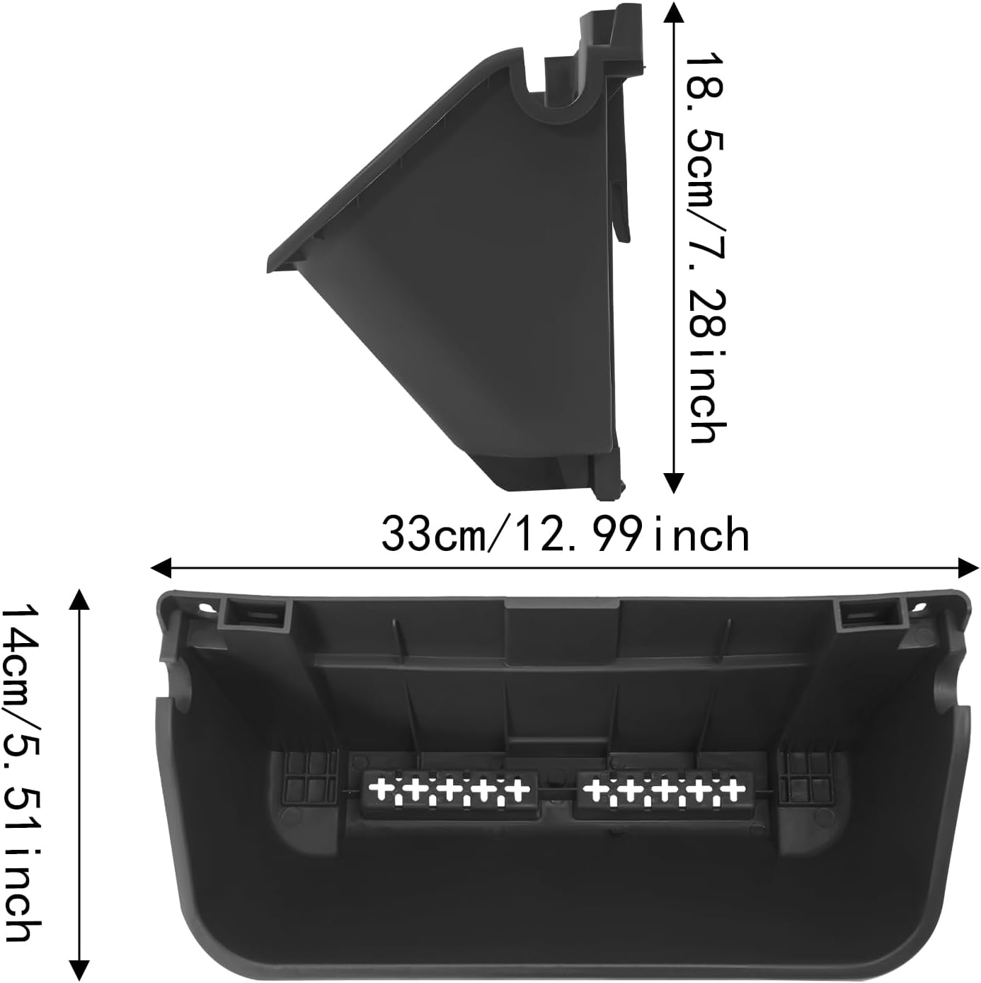 Vertical Wall Planter 16Pcs, 13 inch Wall Mounted Garden Planters, Plastic Wall Hanging Planter with Drainage Holes, Wall Planters for Patio Outdoor Decor, Balcony Plant Hanging Flowerpot (Black)