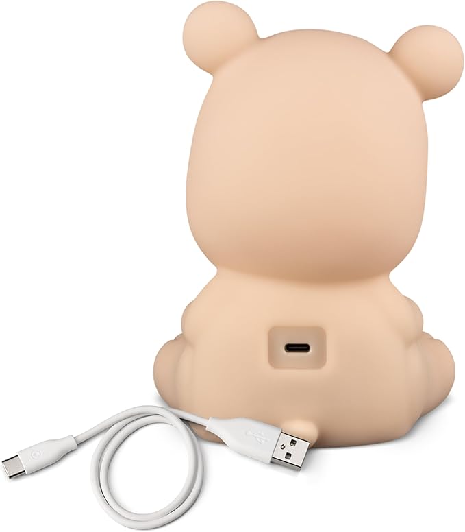 Tonies Night Light - Sleepy Bear Audio Play Character from Sleepy Friends | Warm Glow | 75 Minutes of Beautifully Composed Melodies | Record Your Own Bedtime Stories
