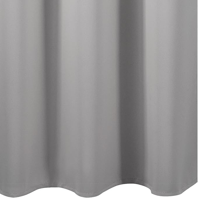 LEMOMO Light Grey Blackout Curtains 38 x 63 Inch Length/Set of 2 Curtain Panels/Thermal Insulated Room Darkening Blackout Curtains for Bedroom