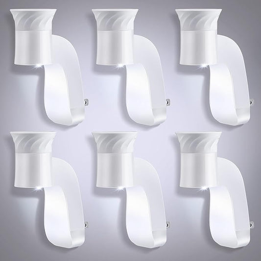 Saillong 6 Pack Wall Fragrance Plug with Night Light, Compatible with Bath & Body Works WallFlower Refills, ETL Certified, Rotatable Plug Design Fragrance Diffuser for Home & Office