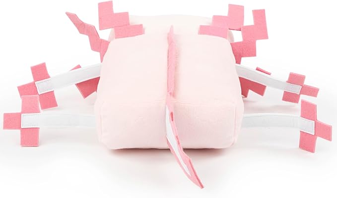 Jay Franco Minecraft Axolotl Plush Pillow Buddy - Super Soft Character Pillow - Polyester Microfiber, 18 Inches