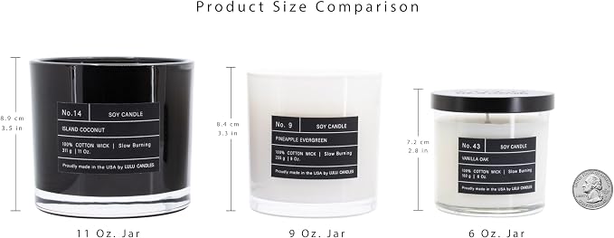 Lulu Candles | Sexy Man | Luxury Scented Soy Jar Candle | Hand Poured in The USA | Highly Scented & Long Lasting (6 Oz. 2 Pack)