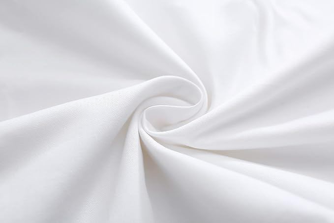 2-Pack Luxury Lace White Euro Shams Throw Pillow Covers Cushion Cases with Ruffles Cotton 26"X26" Zipper Closure Elegant