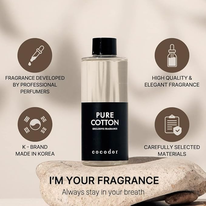 COCODOR Reed Diffuser Oil Refill/Woody Hotel /6.7oz(200ml) / 3 Pack/Aromatherapy, Home Fragrance, Scented Oils, Oils for Reed Diffuser, Bathroom Home Decor