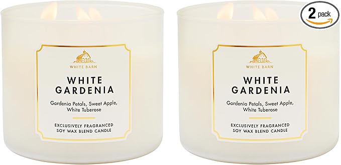 Bath & Body Works White Gardenia 3-Wick Candle 2-Pack