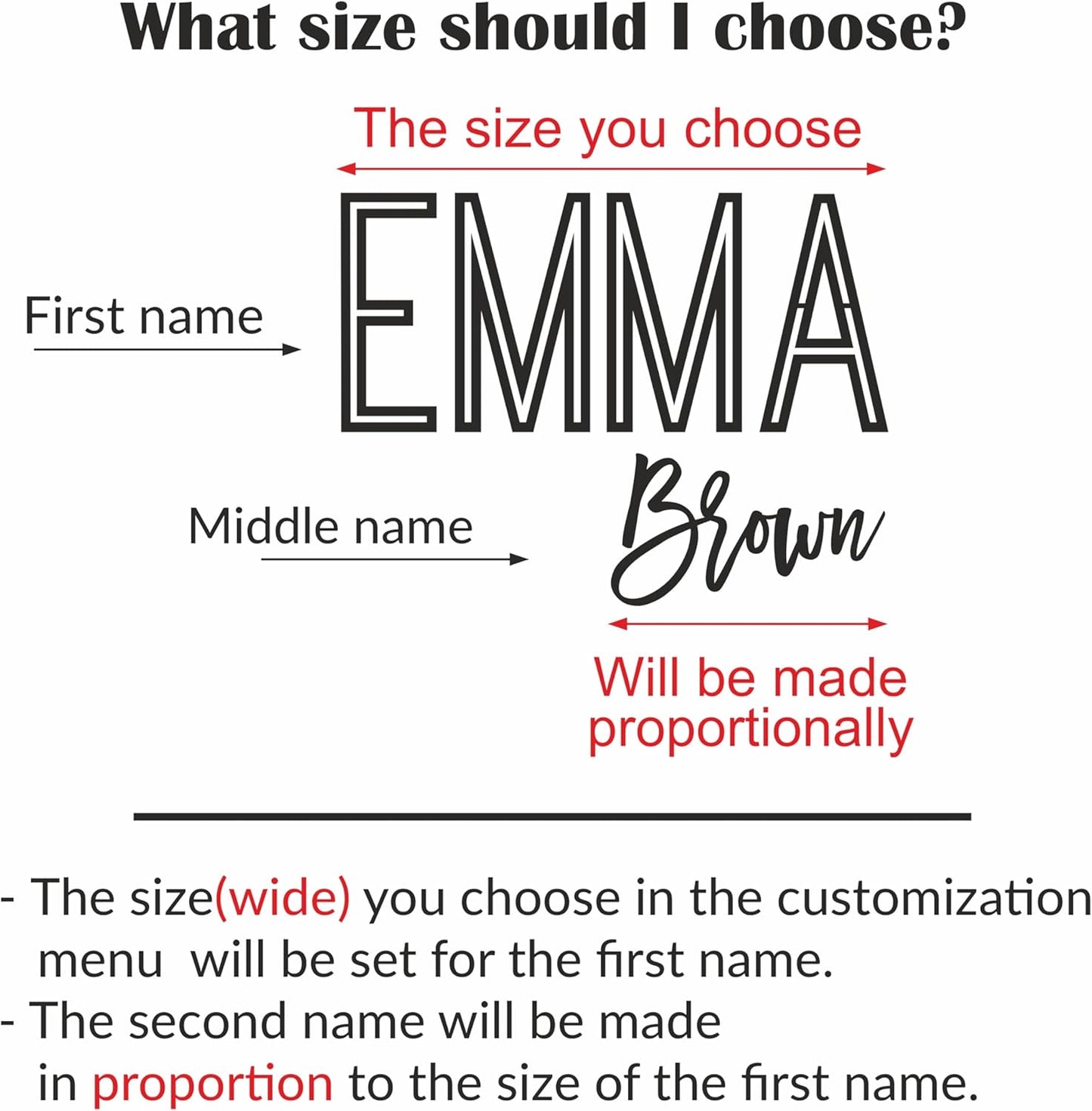 First and Middle Name Signs for Nursery Wooden Name Signs for Kids Room Personalized Name Sign