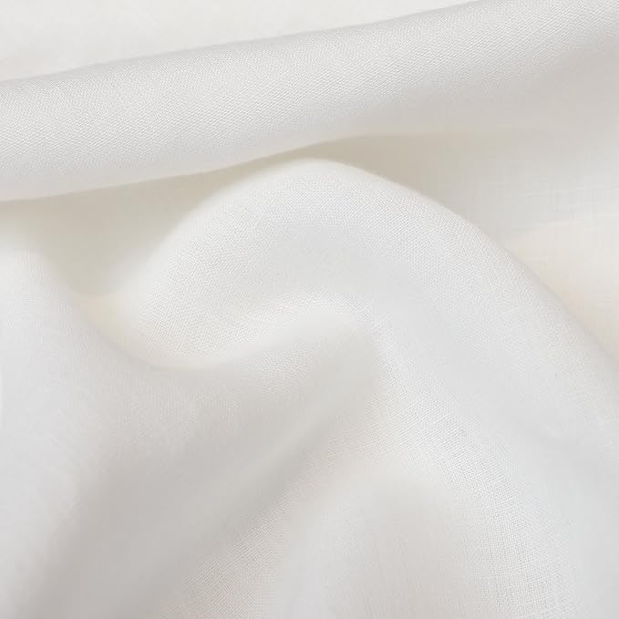 Linen Pillow Cases King Size Set of 2,100% French Flax Linen Pillowcases Breathable Washed Pillow Covers with Envelope Closure for Cooling Sleep Bedding Gift(White,20x40)