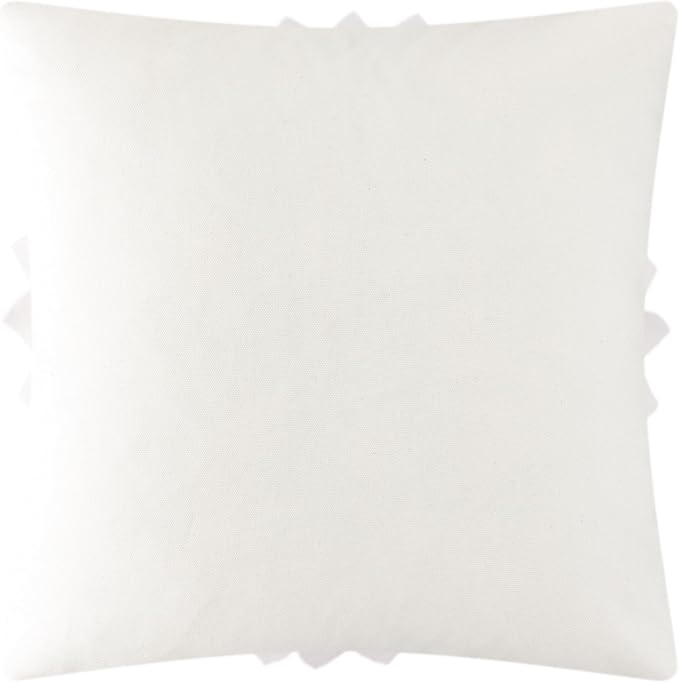 OiseauVoler 3D Sunflower Handmade Throw Pillow Covers Decorative Floral Pillowcases Cushion Covers for Couch Living Room Home Decor Creamy White 18x18 Inches