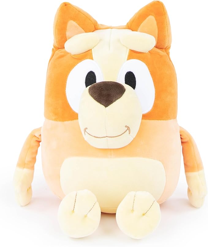 Jay Franco Plusg Pillow Buddy Super Soft Polyester Microfiber| Bluey Bingo 16 Inches