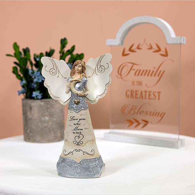 Pavilion - Love You to The Moon & Back - 6 Inch Collectible Angel Figurine