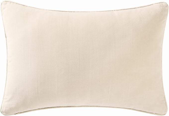 Brooklyn Loom Matte Cotton Velvet 14x20 Off-White Decorative Pillow