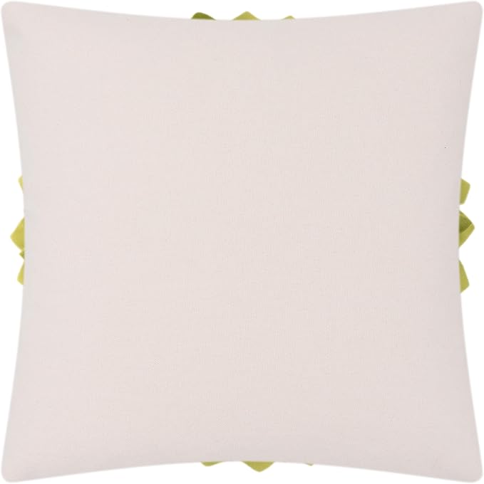 OiseauVoler 3D Sunflower Throw Pillow Cover Decorative Handmade Pillowcase Cushion Cover Case for Home Sofa Bed Living Room Decor 18x18 Inch Green
