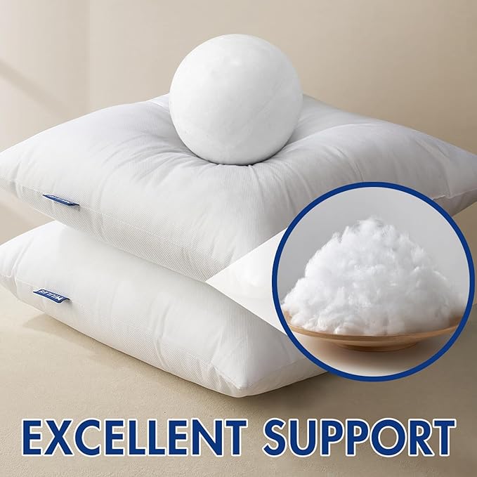 MIULEE Pillow Insert 14x20 Inch, Decorative Rectangle Throw Pillow Inserts, Premium Fluffy Pillow Forms Sham Stuffer for Sofa Couch Living Room