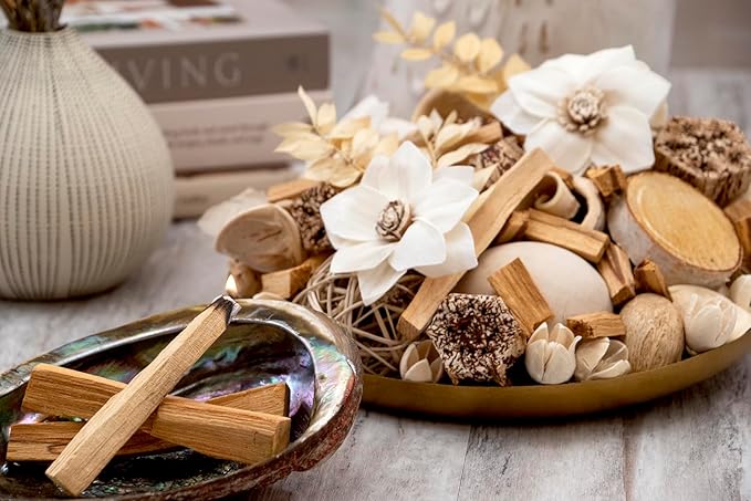 ANDALUCA Maison Box Fragrance Palo Santo Potpourri Decorative Vase & Bowl Filler Home Décor (Palo Santo)