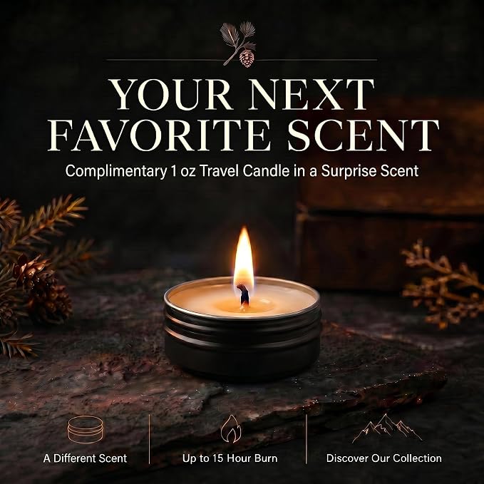 Hemlock Park Blood Orange Sage Apothecary Scented Candle | Crackling Wood Wick, Botanical Fragrance & Coconut Apricot Wax | Up to 60 Hour Burn Time | 8 oz | Made in USA