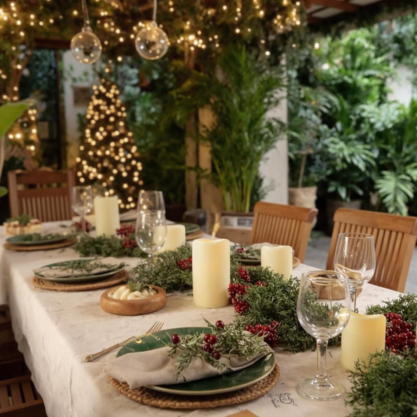 Amagic Waterproof Outdoor Flameless Candles with Timer, Battery Operated Candles with Remote Control, Electric LED Pillar Candle for Outside Patio, Garden, Wedding Decor, D3 x H4 5" 6", Set of 9