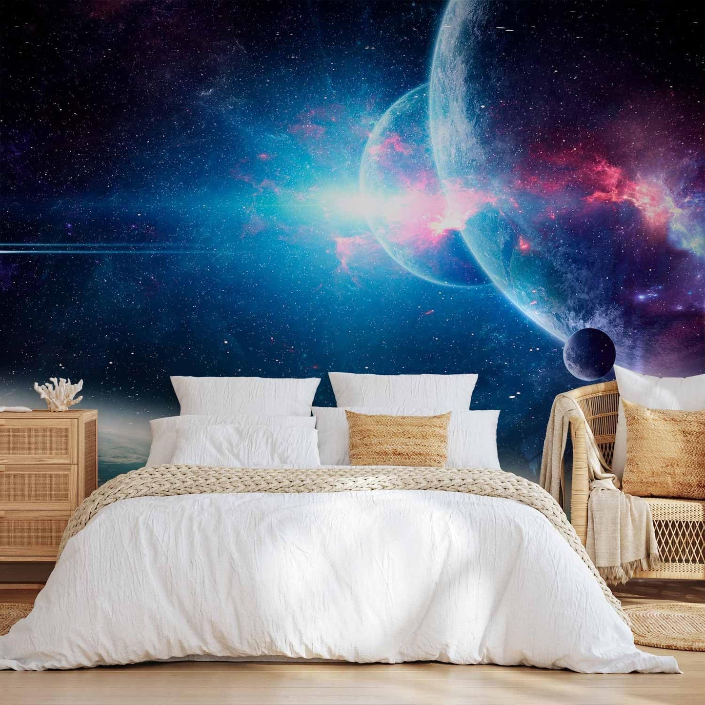 artgeist Premium Wall Mural Cosmos Galaxy 157x110 in - XXL Non-Woven Wallpaper Fleece Wall Decor Photo Print Picture Image Design Stars Solar System Universe Space b-C-10047-a-a