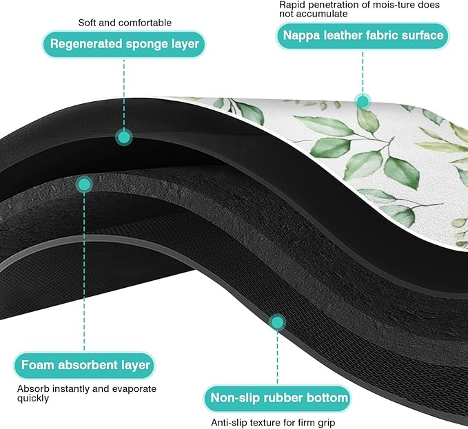 Fun Coffee Mat 23inx15in,Coffee Bar Mat for Countertops,Absorbent Hide Stain Anti-Slip Coffee Bar Accessories Fit Under Coffee Machine Mat,dish Drying Mats for Kitchen