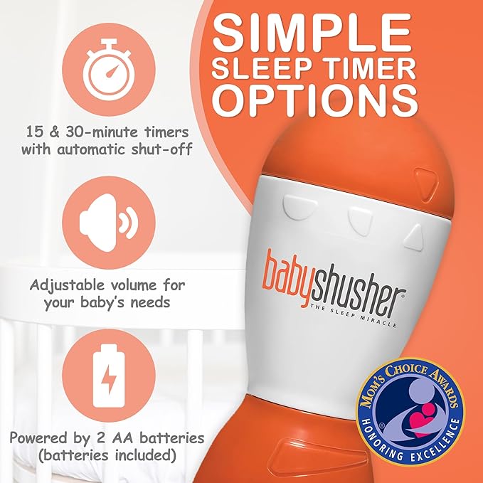 Baby Shusher Portable Sleep Sound Machine – Gift Box Edition, Travel Friendly Baby Soother, Ideal for Baby Showers & Registries
