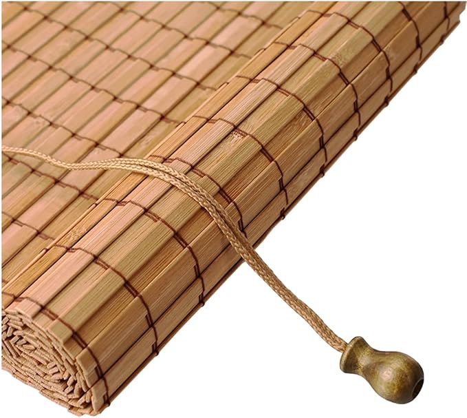 Yutianli Bamboo Blinds Roller Shades for Windows Bamboo Shades for Indoor and Outdoor Patio Style C 36" W x 75" H